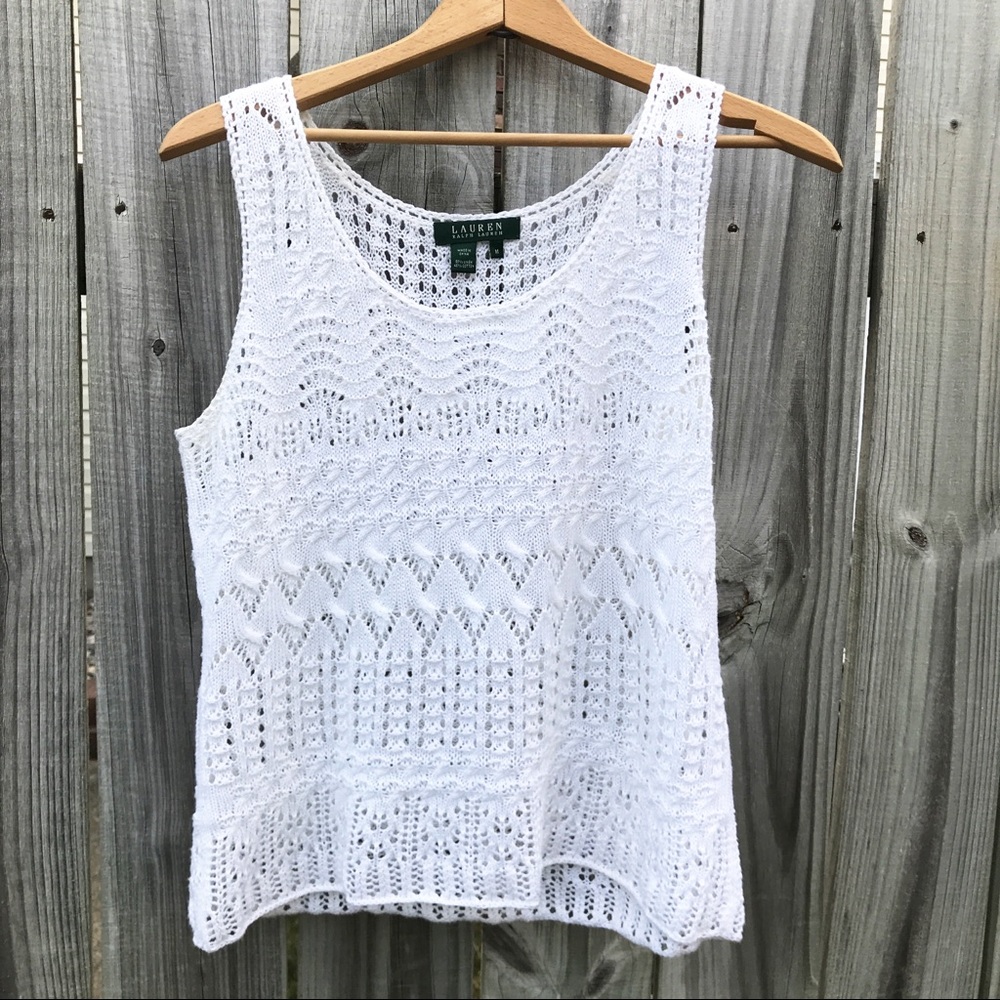 Lauren Ralph Lauren Crochet Tank